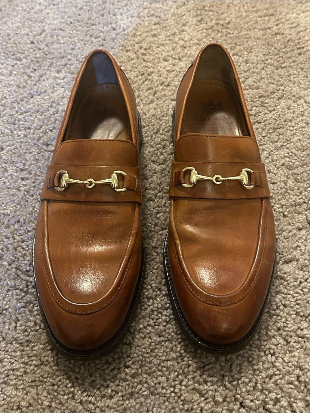 Cole Haan Brown Leather Bit Loafers Men’s Size 9